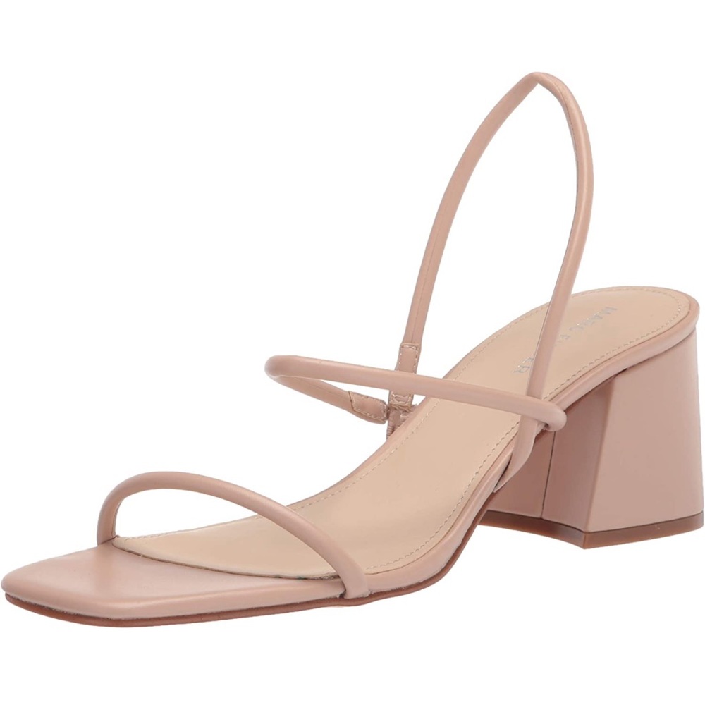 Marc Fisher Galvin Strappy Heeled Sandals in Light Natural Nude Size 9.5
